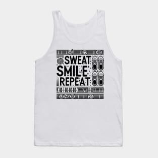 Sweat Smile Repeat Tank Top